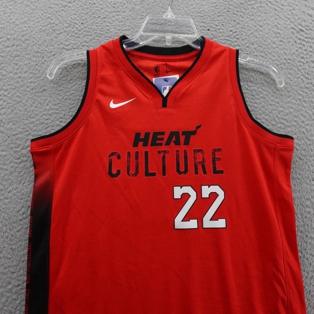 Nike Jimmy Butler Jersey Large Red Basketball Youth Miami Heat City Edition‎ 22